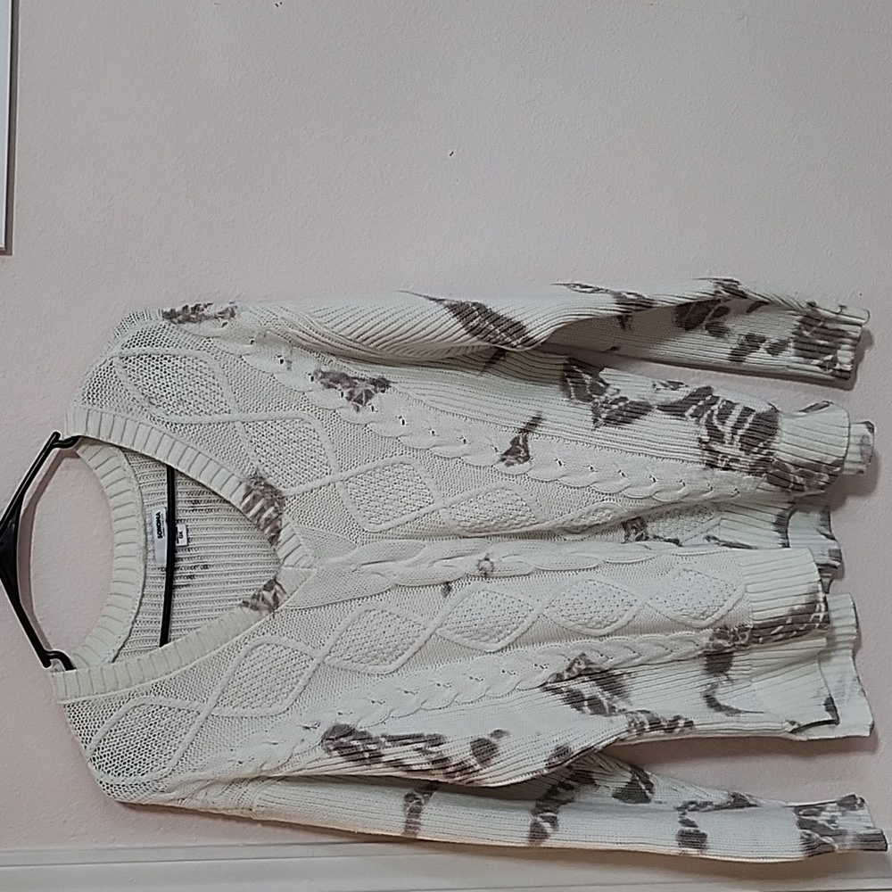 Women's Sonoma Plus Size V-neck Sweater Cream Size 0x